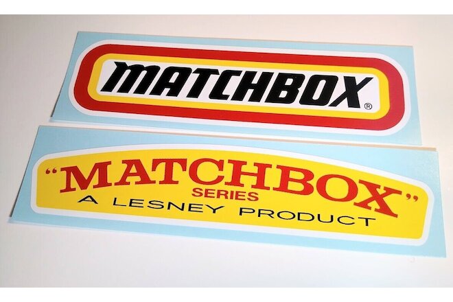 MATCHBOX Logos • 2-Sticker Set • Vintage & Contemporary • Decals
