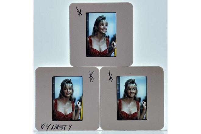 35mm Slides Young Heather Locklear Dynasty Publicity Vtg Lot of 3