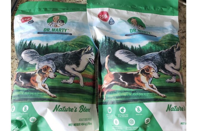 Dr Marty'S Dog Food --Quantity of 2 16oz. bags --NEW and FREE SHIPPING