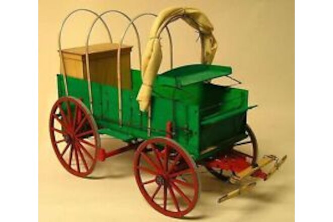Model Trailways Cowboy Chuck Wagon 1860 1:12 Scale Wooden Model Kit