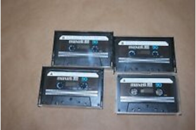 MAXELL UD 90 Blank Audio Cassette Tape used Lot Of 4