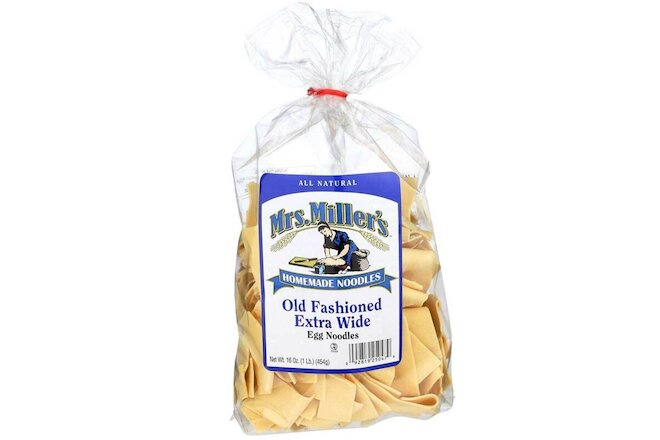 Mrs Millers Egg Noodles Old Fashioned Extra Wide Homemade - 16 Oz - Pack of 6