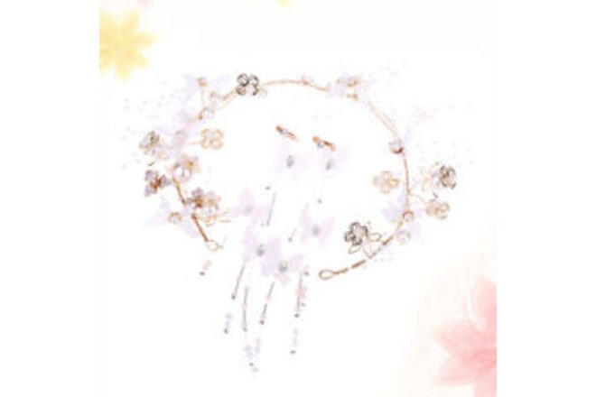 Bridal Flower Headwear Vintage Pearl Drop Earrings Bridal Pearl Earrings Wedding