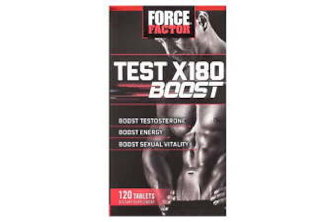 Factor Test X180 Boost, Pre-Workout Testosterone Booster, 120 Tablets
