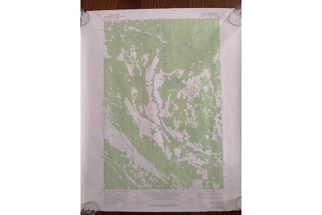US Geological Survey Maps Michigan UP Porcupine Mountains Sunken Lake White Pine