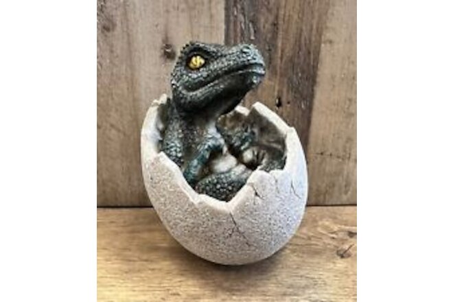 Dinosaur In Egg Resin Figurine 4.5" x 3.5"