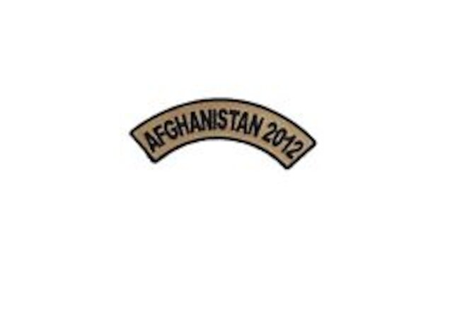 AFGHANISTAN 2012 Rocker Veteran Biker Embroidered Motorcycle Uniform Patch NEW