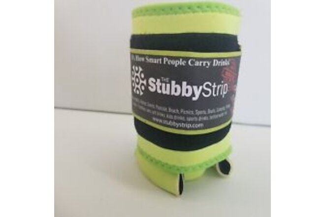 Original Stubby Strip Neon Green Drink Carrier Carries 6-7 Drinks