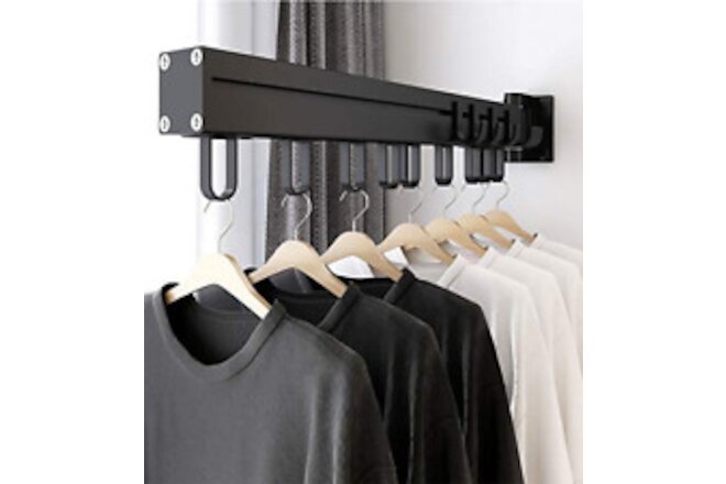 Laundry Drying Rack Multi-Purpose Clothes Rack Rotatable, Heavy Duty Wall Mounte