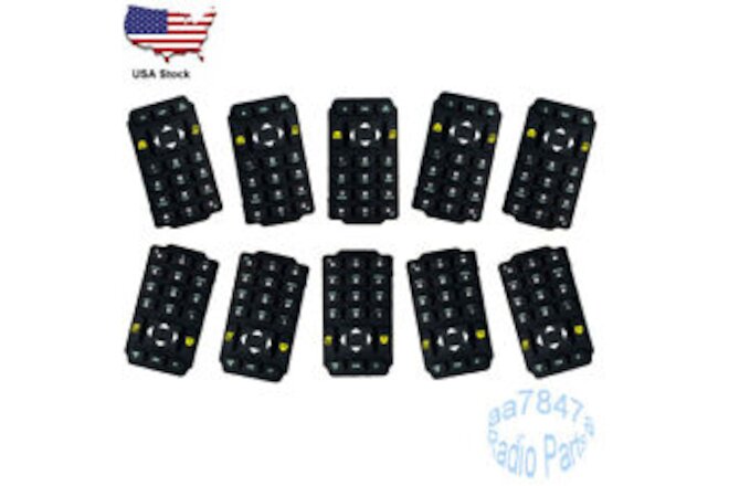 10X APX6000 Full-Keypad Rubber Keypad For APX6000 APX8000 APX6000XE  Radio