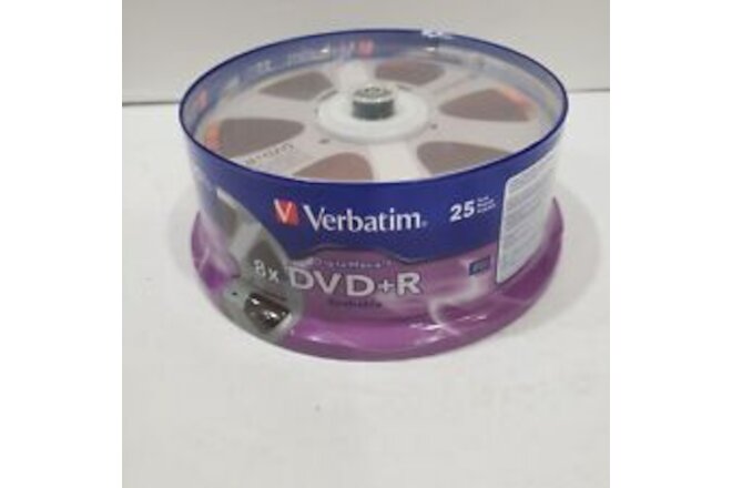 Verbatim ~ Digital Movie DVD-R -25 Pack - 4.7 GB/120 Min/4x  Sealed NEW