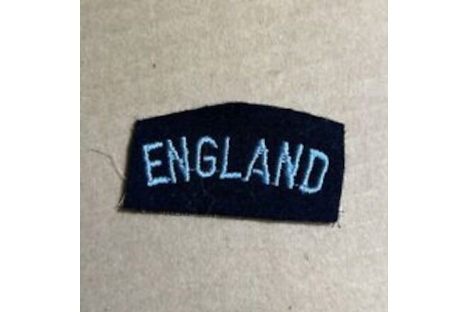 WW2 British ENGLAND Nationality Shoulder Title Insignia Patch 2 1/2" x 1 1/8"