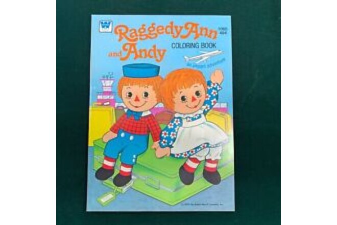 1978 Raggedy Ann Andy Airport Adventure Whitman Coloring Activity Book Wrapped