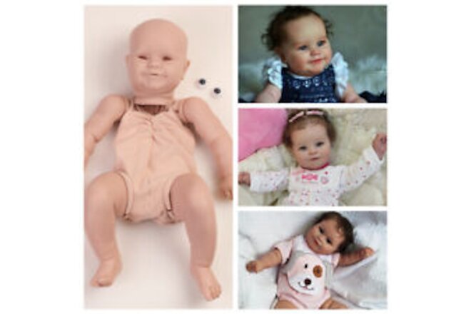 20" Reborn Baby Dolls Kits Realistic Newborn Unpainted Vinyl Silicone Parts DIY