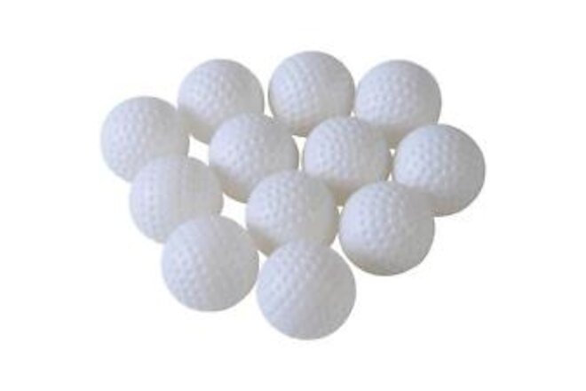 Quality Plastic Golf Balls, 12 Pack
