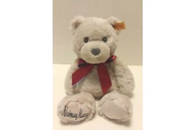 New With Tags Steiff Neiman Marcus Tan the Bear teddy stuffed animal 12”