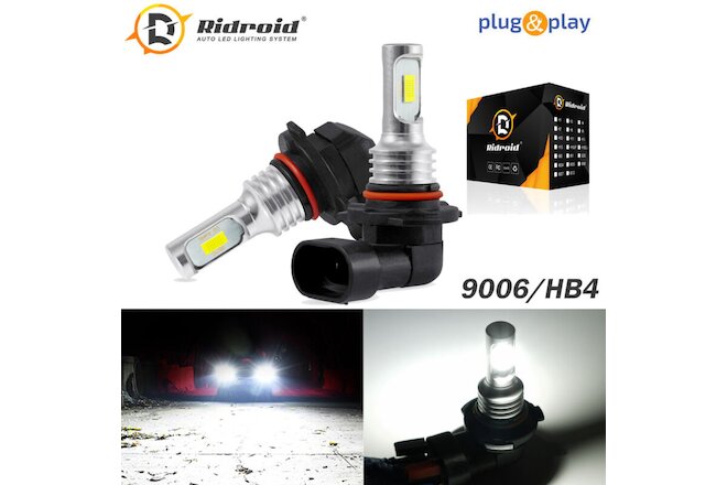 Amazing 9006 HB4 LED Headlight Bulbs Kit Low Beam Fog Lights Upgrade 100W 6000K