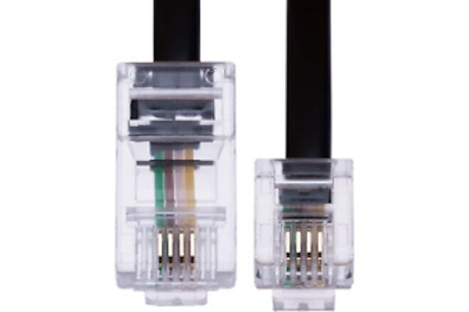 1M RJ11 to RJ45 Cable Phone Telephone Cord RJ11 6P4C to RJ45 8P8C Connector Plug
