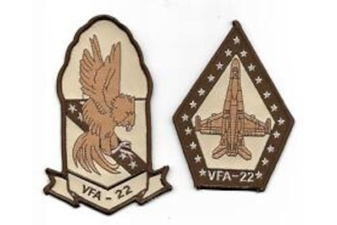 USN VFA-22 & LEGACY HORNET desert patch set F/A-18 HORNET STRIKE FIGHTER SQN