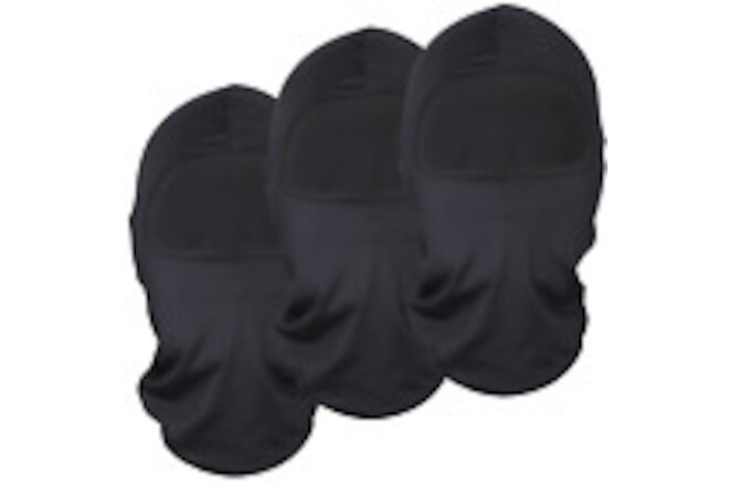 3 Pack Unisex Balaclava Full Face Mask Hat for Outdoor Airsoft Motorcycle Ski