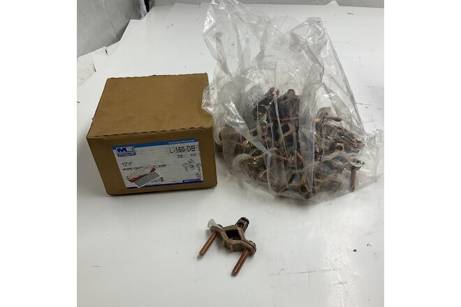 [QTY25] Steel City 1/2 In. to 1 In. #10 to #2 AWG Set Screw Ground Clamp L160-DB