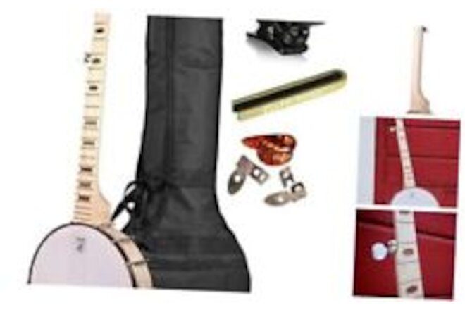 Deering Goodtime DECO Series Openback Banjo 1920's Art Deco Inlay with  Bag,