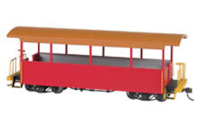 Bachmann-Wood Excursion Car - Ready to Run -- Painted, Unlettered (red, tan Roof