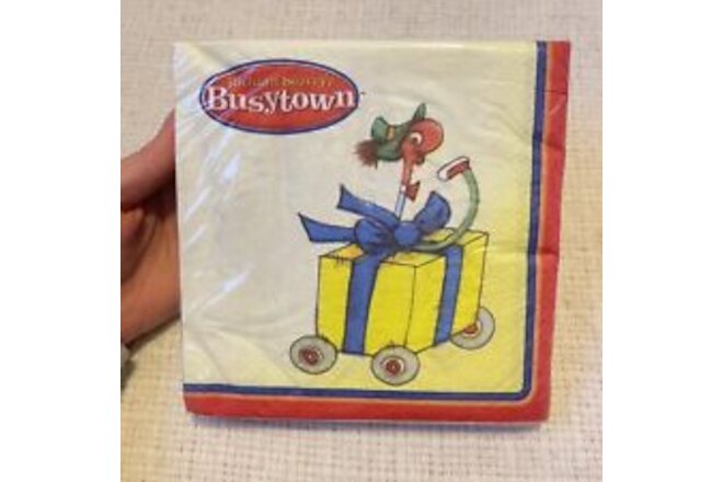 NEW VINTAGE 90’S Richard Scarry's Busytown Birthday Napkins Party Supplies