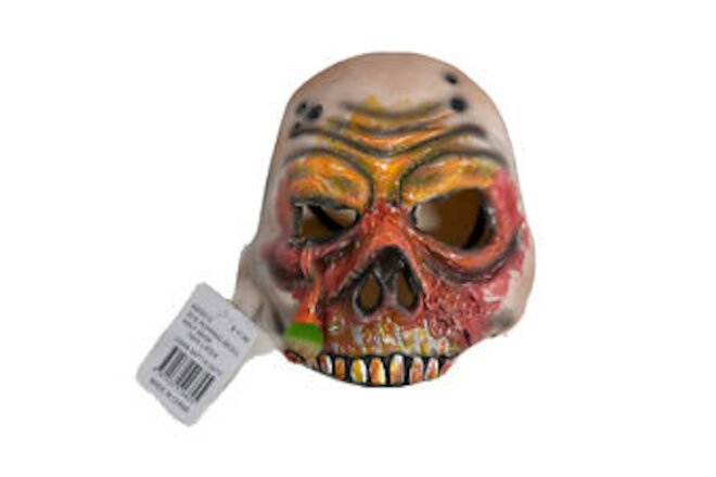 Eye Popping Skull Half Mask Latex NEW Elastic Costume mask Halloween HAS EYE