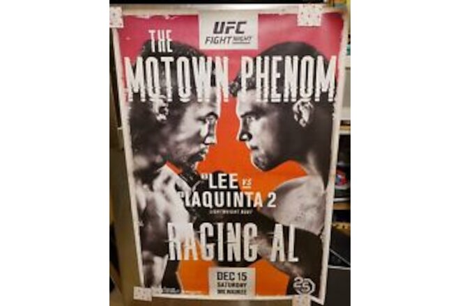 UFC Fight Night Original Poster. Lee vs. Iaquinta 2.  12/15/2018, Milwaukee,WI.