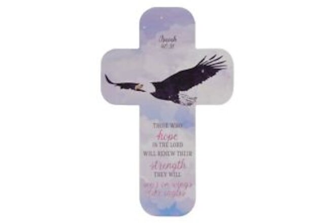 Bookmark-Eagles Wings Isaiah 40:31-Die Cut Cross (Pack Of 12)