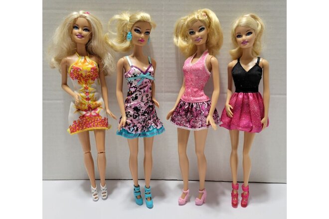 BARBIE DOLL LOT OF 4: Generation Girl CEO Glam Fashion Fever w/Clothing & Shoes