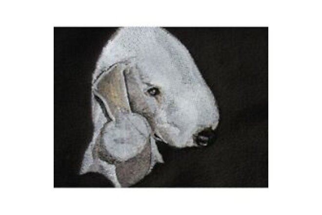 Embroidered Short-Sleeved T-shirt - Bedlington Terrier BT3982 Sizes S - XXL