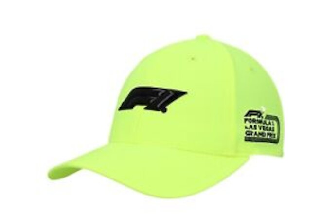 Neon Yellow Formula 1 2023 Las Vegas Grand Prix Logo Adjustable Hat
