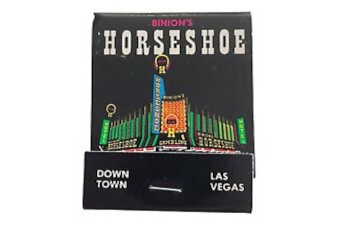 VTG Las Vegas Matchbook Binions Horseshoe Casino Now Defunct In Nevada Unstruck