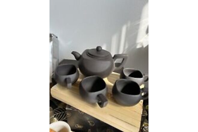 Yixing Teapot Set Collectables - Contempo Teapot, 4 Cups, 2oz Of Pu-Erh Tea