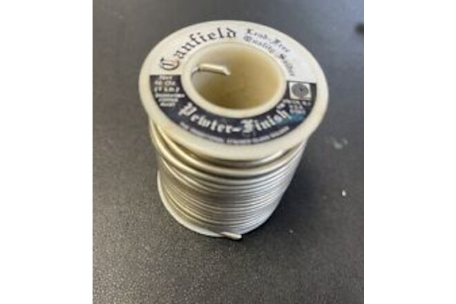 1 lb Canfield Lead-Free Pewter Finish Solder - Stained Glass Solder