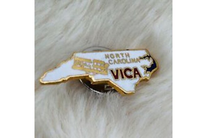 Vtg North Carolina VICA Vocational Club Skill Olympics Trading Pin Wright Flyer