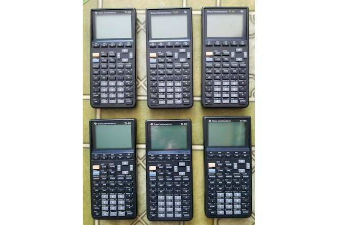 Lot of 12 TI-85 Calculators for Parts or Repair - Missing Pixels, No On, etc.
