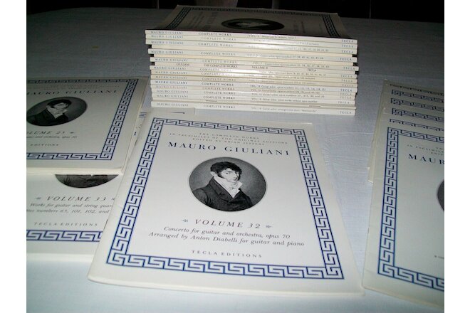 Mauro Giuliani - 27 Volumes & 6 Folios of the Complete Work
