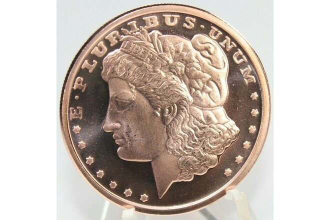 Copper Coins * One Ounce Each * Morgan Silver Dollar Art * Lot of 3 Coins