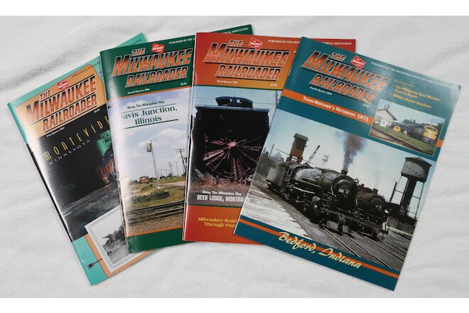 Milwaukee Road Railroader Magazine Lot of 4 2001 - 1st, 2nd, 3rd & 4th Quarters