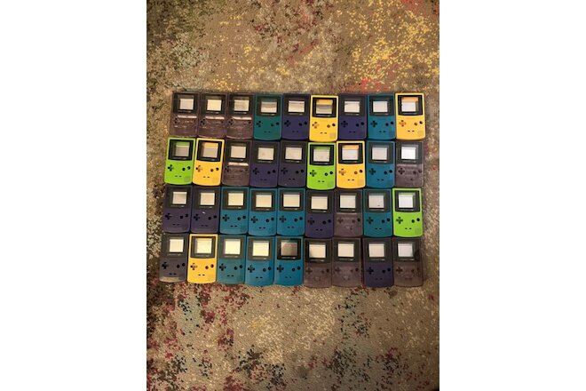 Nintendo Gameboy Color Lot For Parts Or Repair 36 Housing Shells LOT GBC As Is
