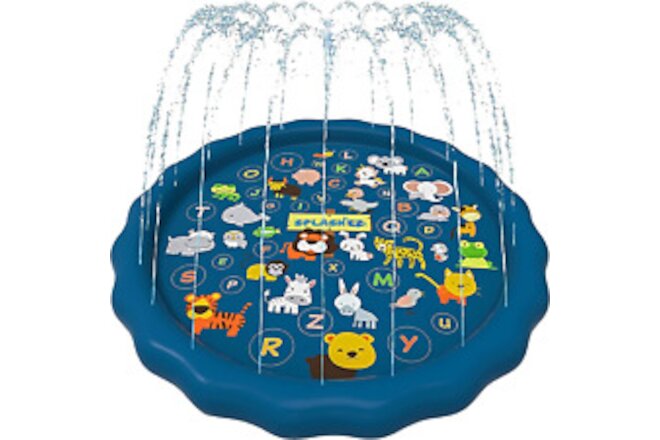3-In-1 Splash Pad, Sprinkler for Kids and Baby Pool for Learning – Toddler Sprin