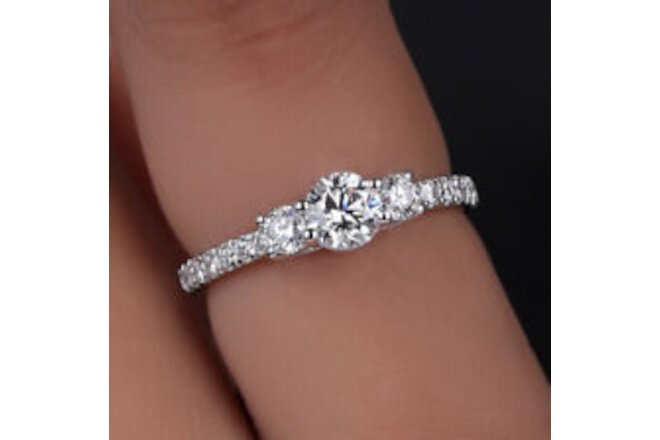 IGI Certified VS1 Diamond Engagement Ring 14k Gold Lab Grown - Lab Created