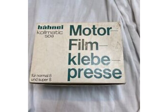 Hahnel Kollmatic SD8 Cine Film Splicer 8mm Super 8 Film Motorized NEW IN BOX