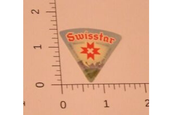 Vintage Swiss Star Triangle Cheese Label