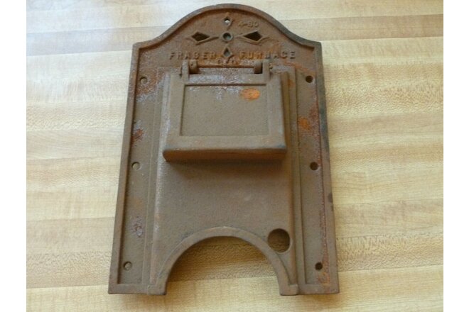 No. 4-80 Fraser Furnace Co cast iron stove or furnace doors D81-39