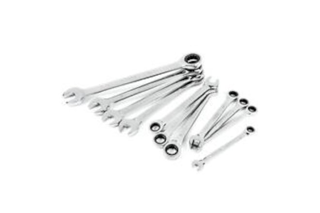 Husky Ratcheting Combination Wrench Set Metric 12-Point Hand Tool (11-Piece)