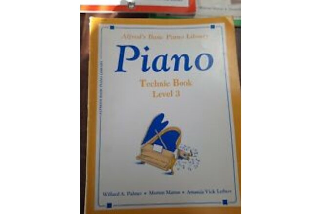Alfred's Basic Piano Library: Technic Book Level 3, 1985 vintage